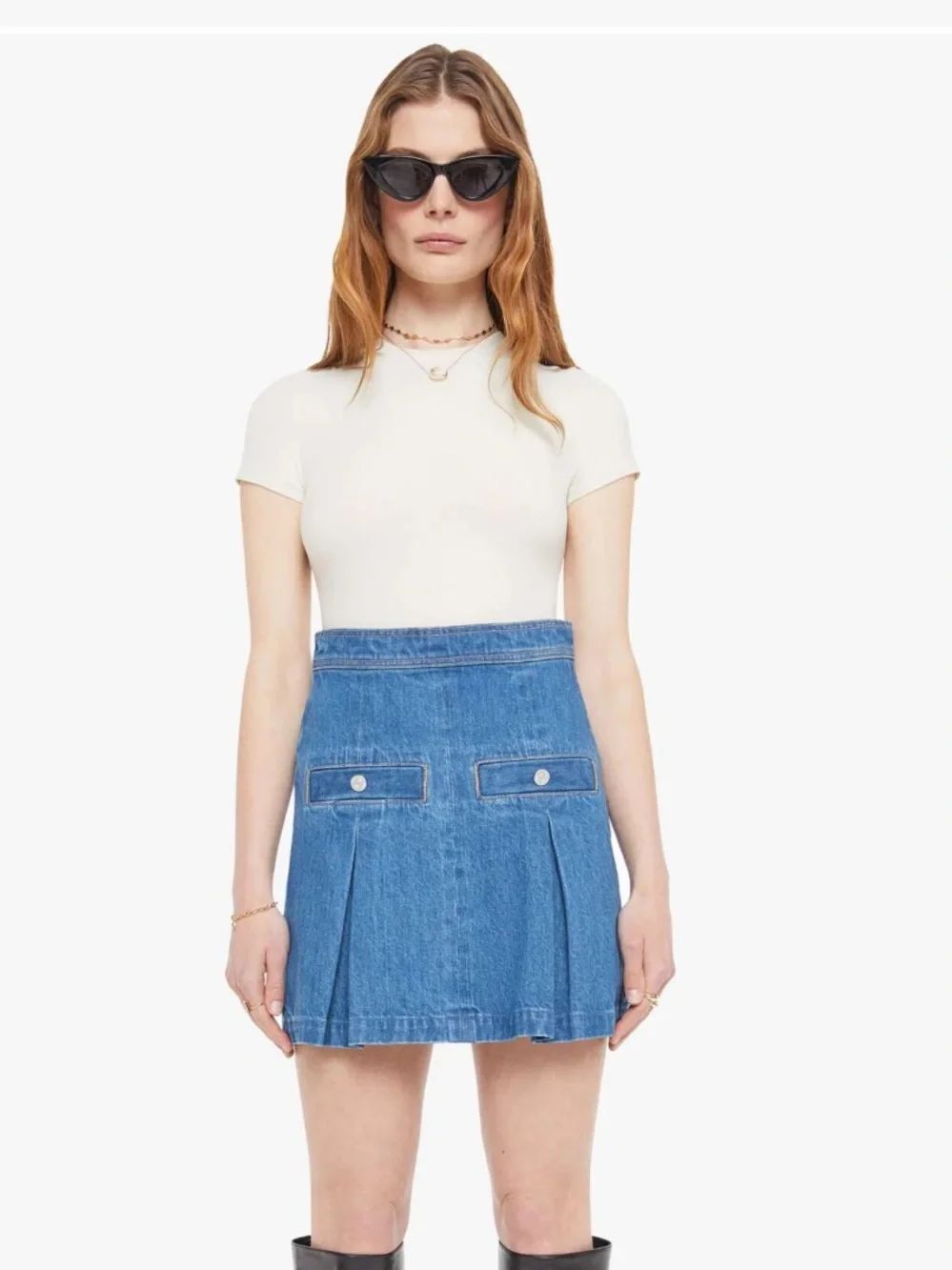 MOTHER The Take In Interest Skirt sz 33 New
